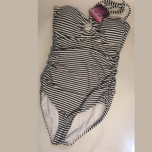 Beach Babe Australia Blue Snake One Piece Swimsuit